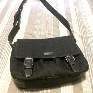 Coach messenger bag, black